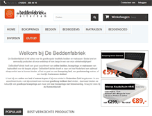 Tablet Screenshot of debeddenfabriek.nl